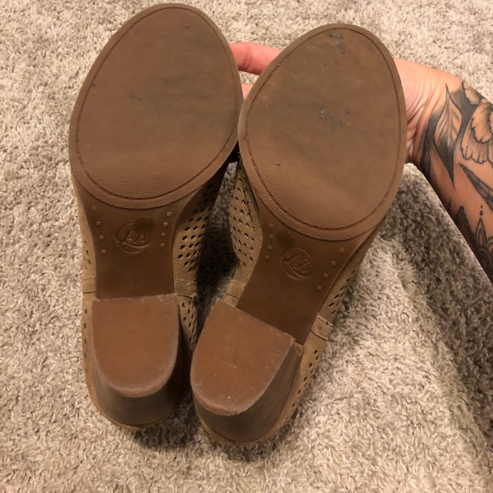 Lucky Brand peep toe heeled booties - Picture 3 of 4